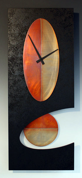 Black 30 Oval Pendulum Clock
