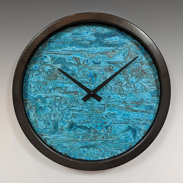 Verdigris Circle Wall Clock