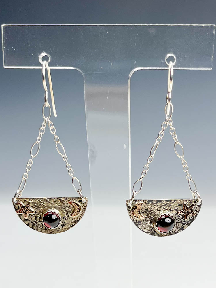 Half Circle Chain Earrings