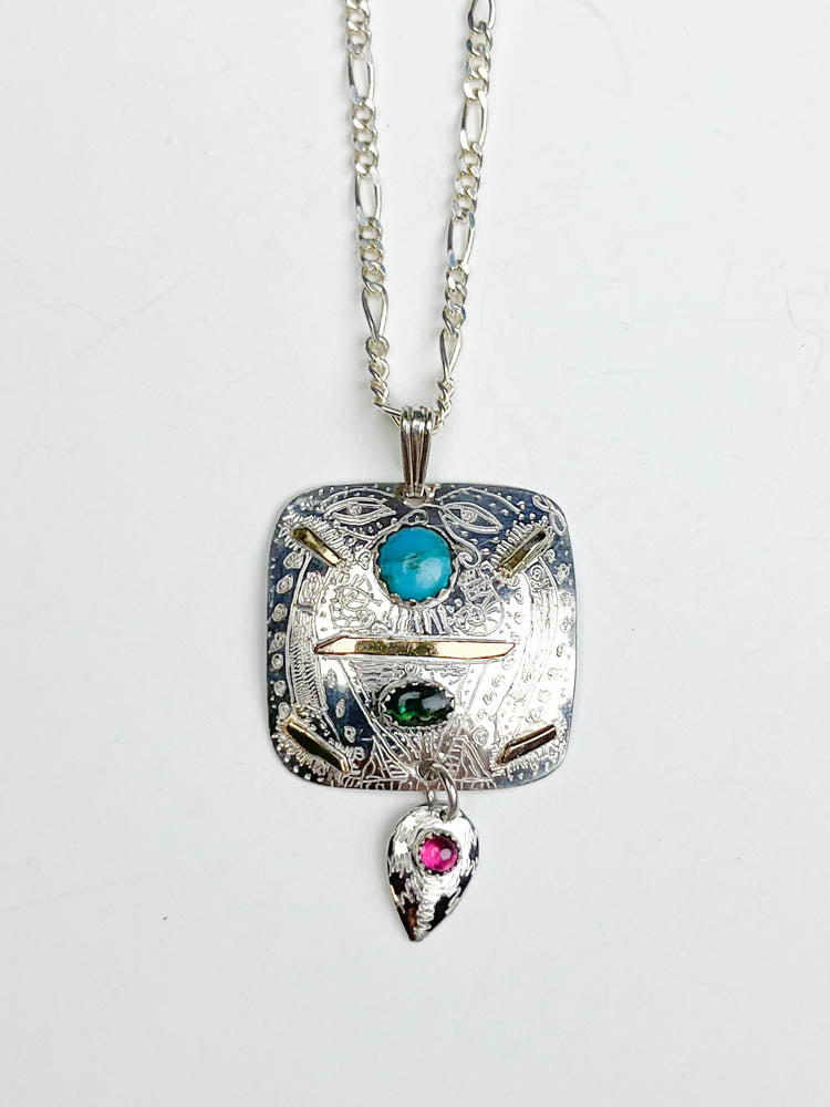 Square Drop Necklace