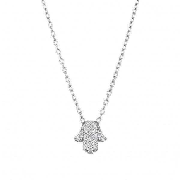 Tiny Hamsa - Sterling Silver