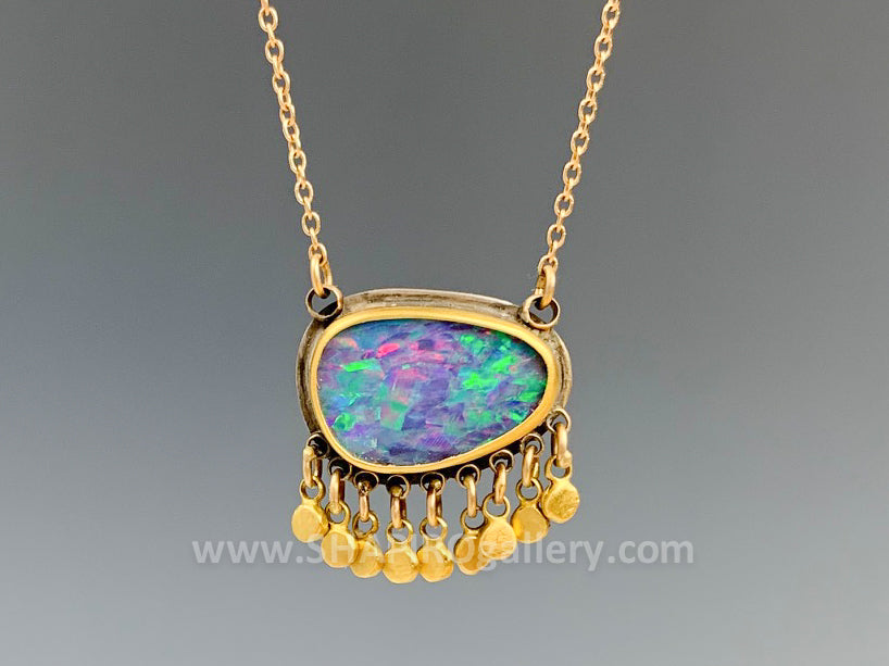 Australian Opal Fringe Necklace