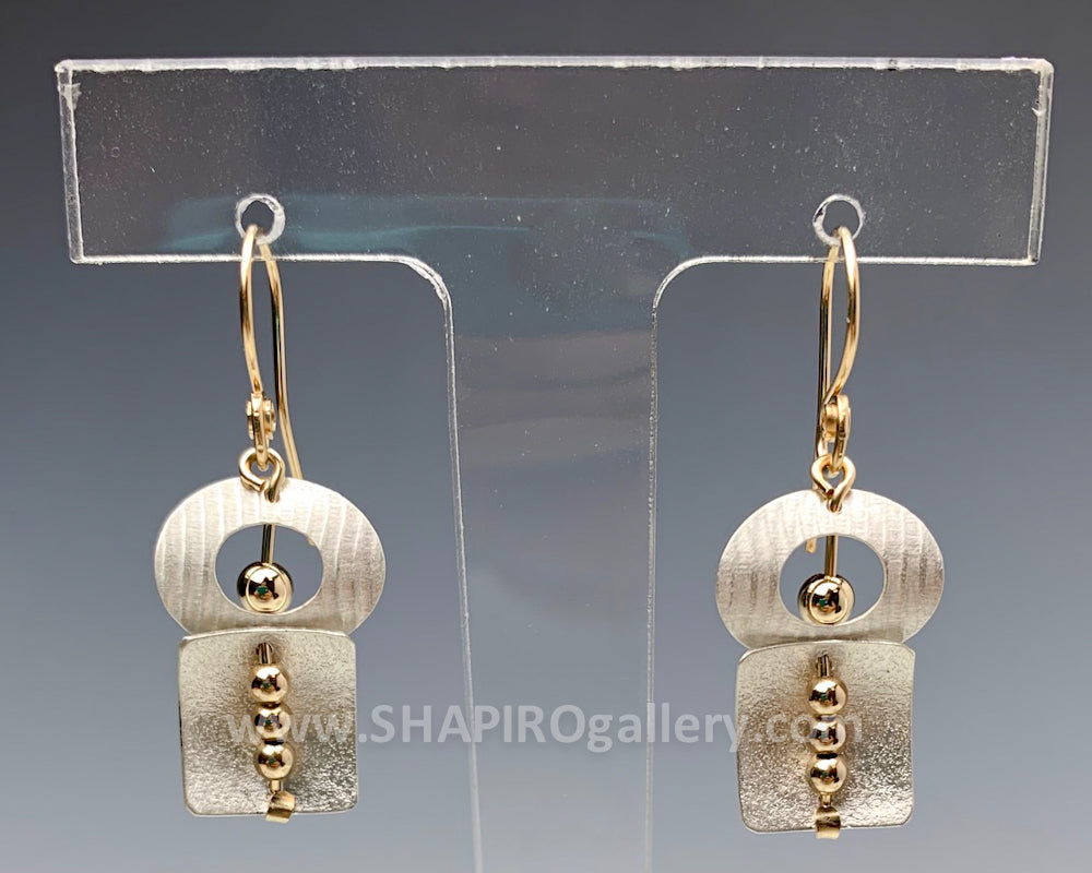 Circle Square Earrings