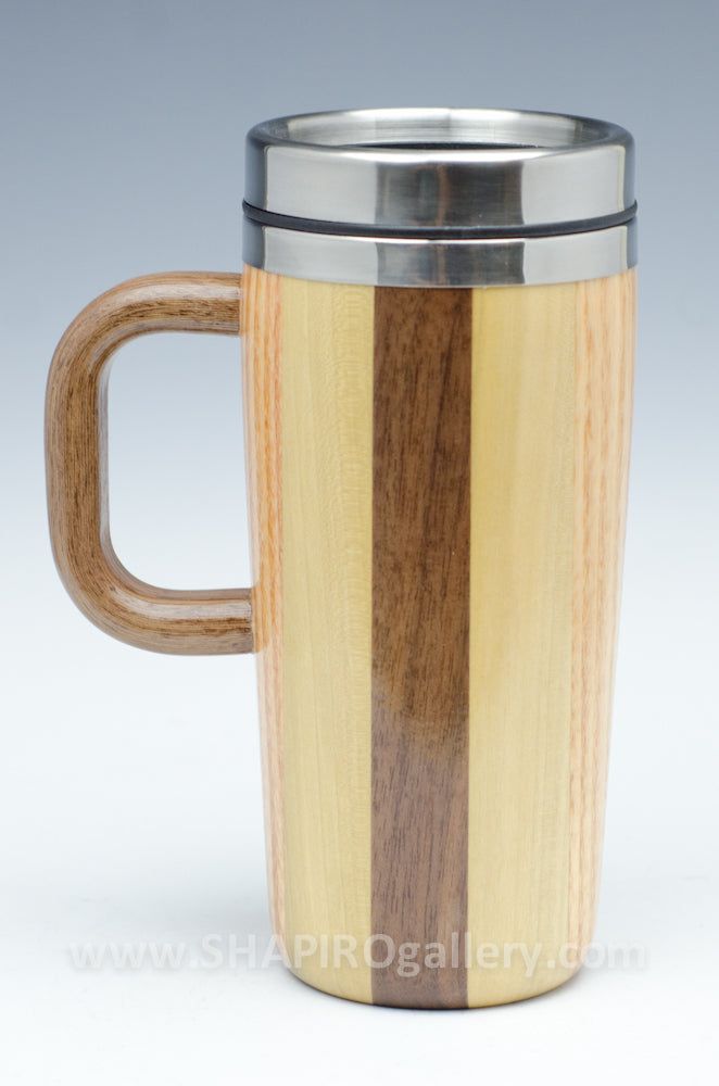 Wood Travel Mug with Short Handle