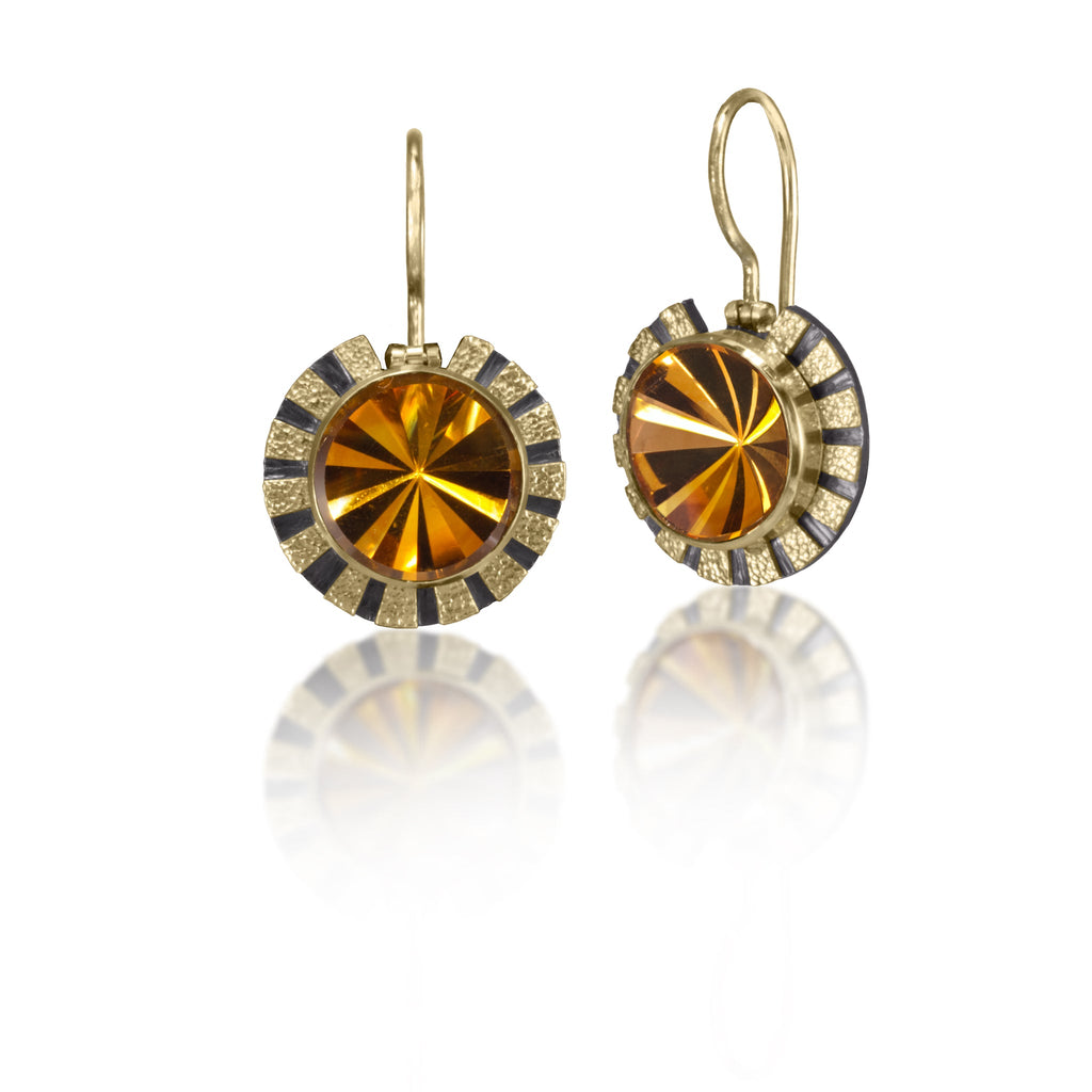 Citrine Stripe Earrings