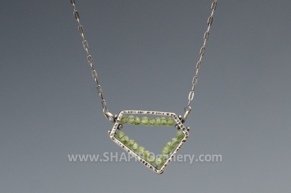 Peridot Geometric Necklace