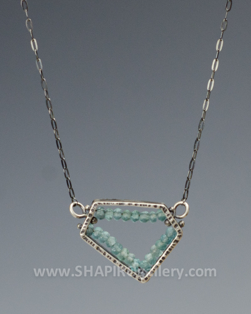 Apatite Geometric Necklace