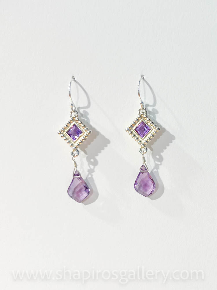 Amethyst Dangle Earrings