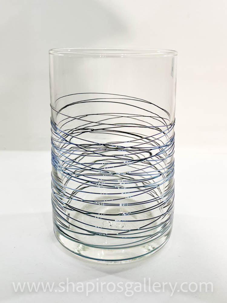 Wrapped Tumblers: Silver-Blue