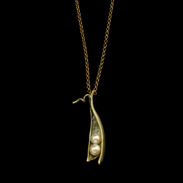Peapod Necklace Two Peas