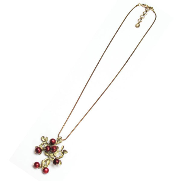 Cranberry Pendant Necklace