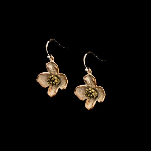 Dogwood Wire Drop Earrings