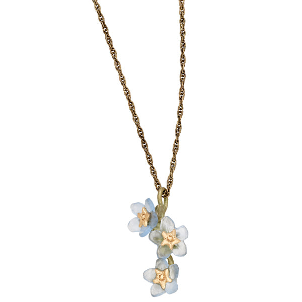 Forget Me Not Triple Flower Pendant