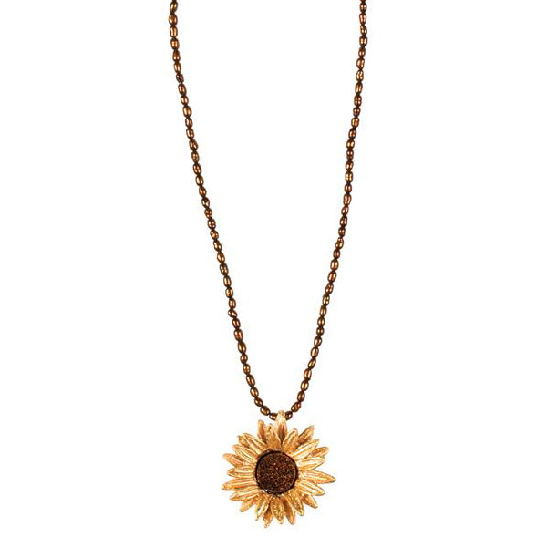 Small Sunflower Necklace