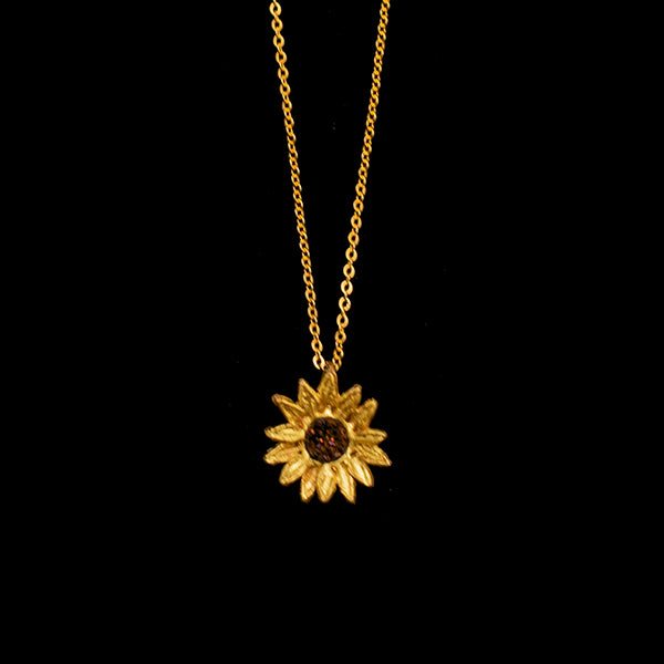 Petite Sunflower Necklace