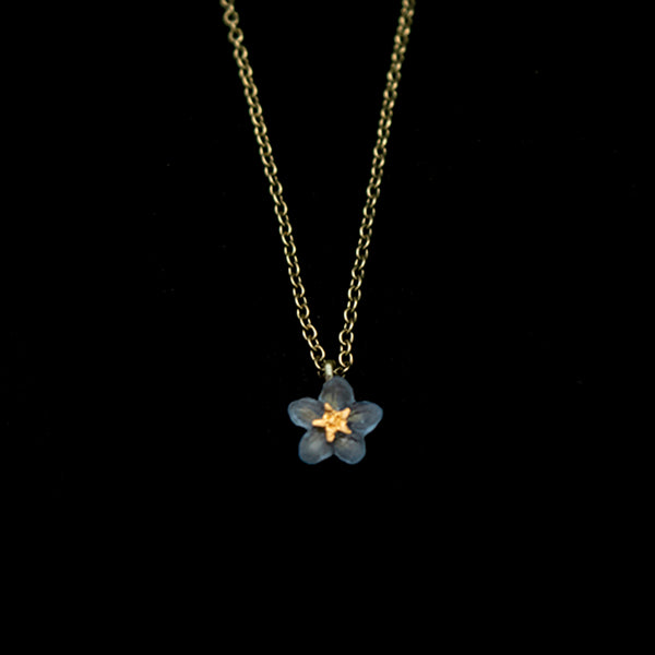 Forget Me Not Single Flower Necklace