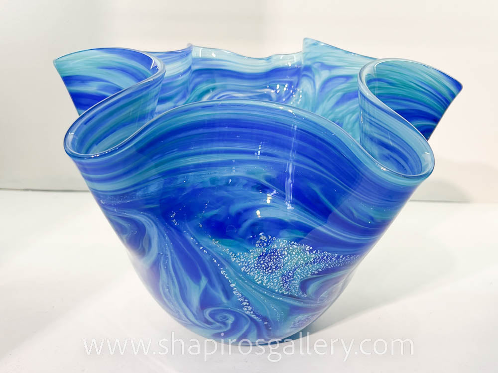 Small Fluted Bowl - Ocean Water