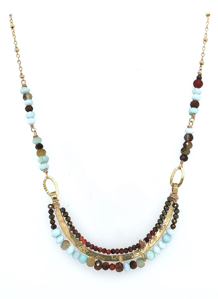 Opal and Tiger Eye Necklace