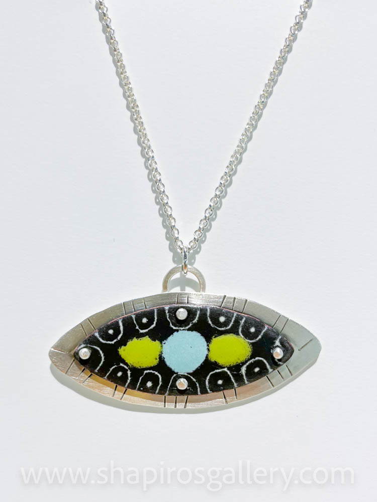 Horizontal Ellipse Necklace