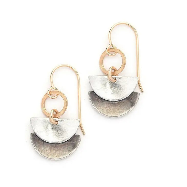 Half Circle Drop Earrings