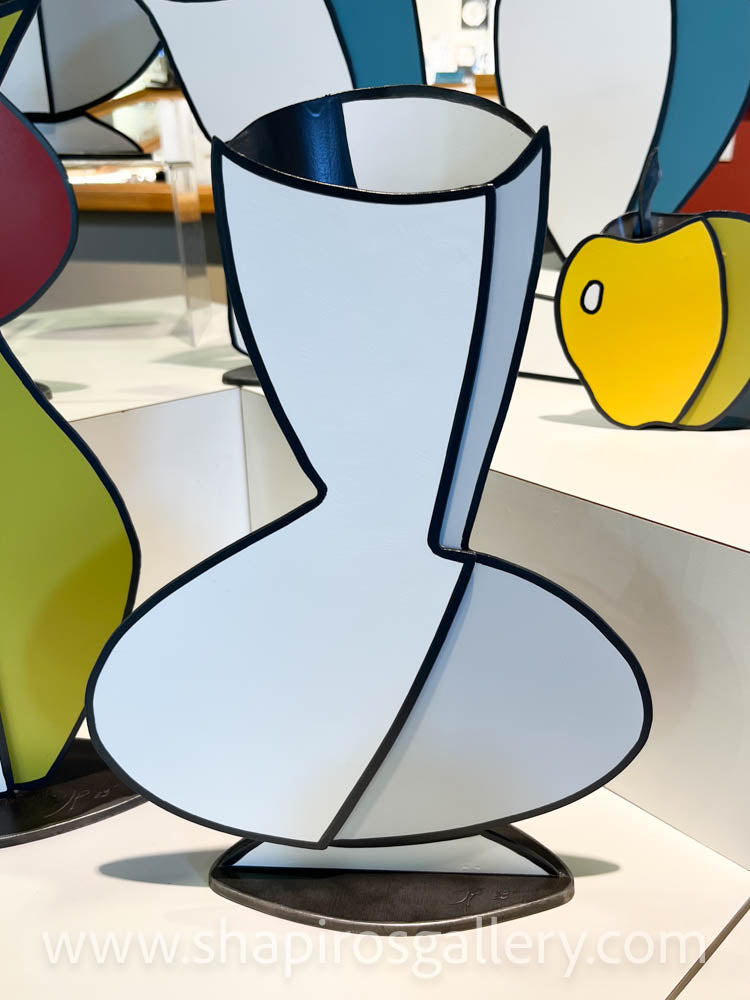 Metal Flower Vase - gray