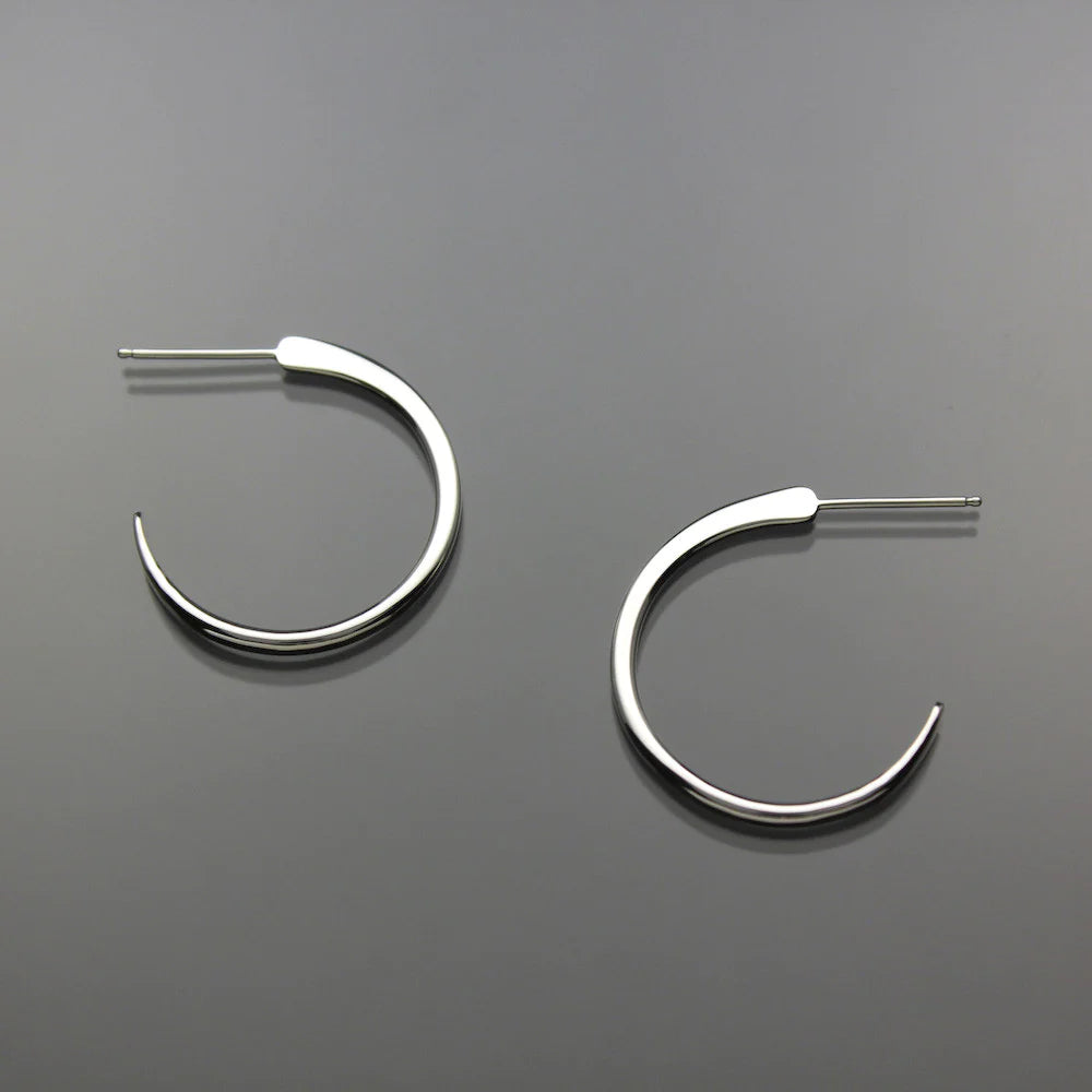 Hand Forged Hoop Earrings