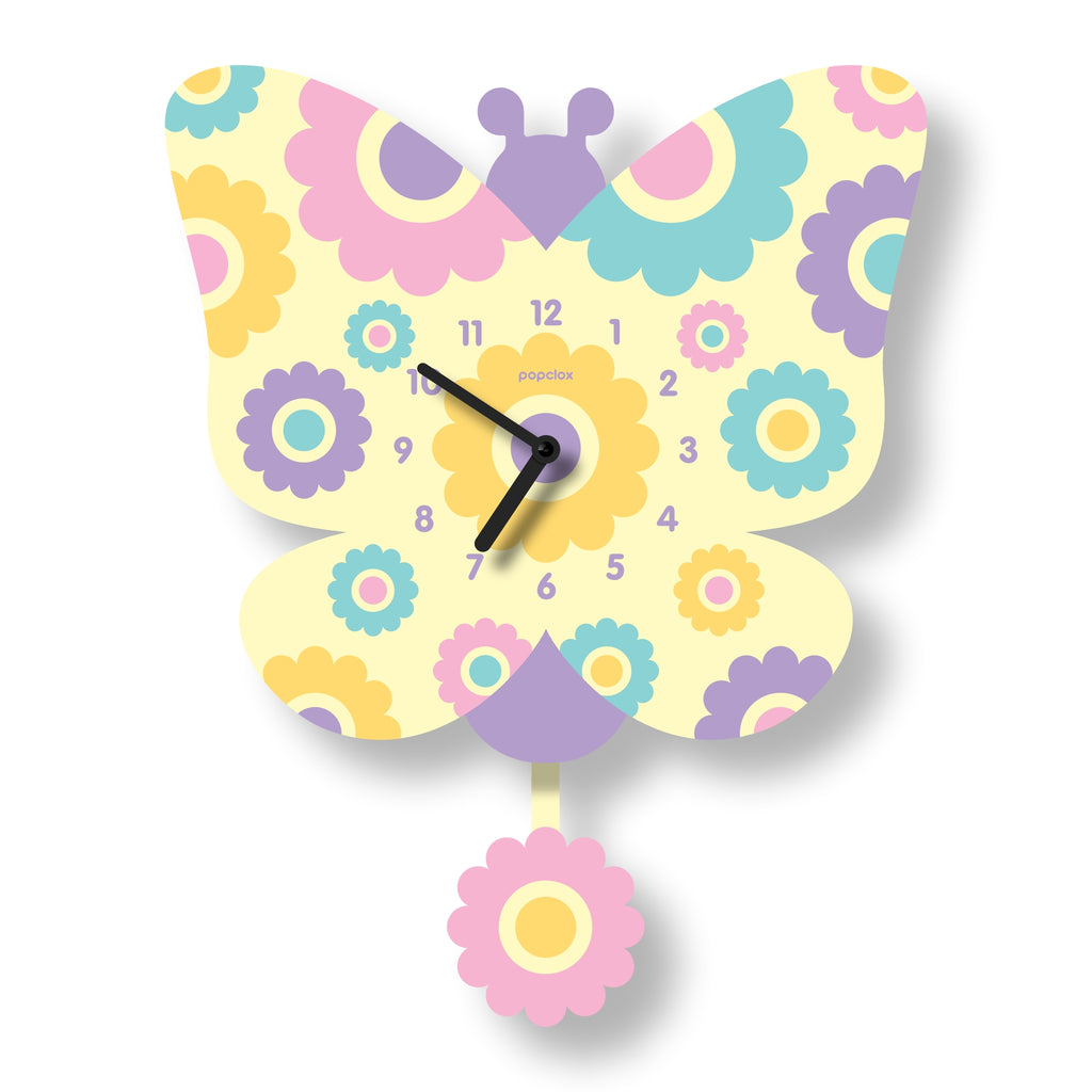 Butterfly Pendulum Wall Clock