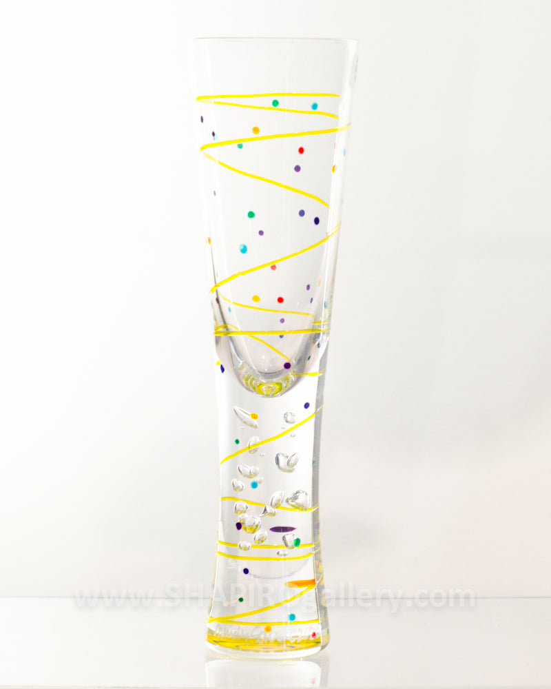 Handpainted Champagne Flute (multiple colors available)