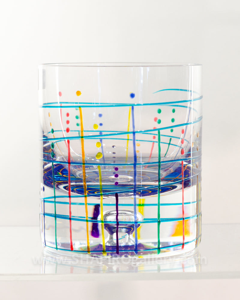 Handpainted Rocks Glass (multiple colors available)