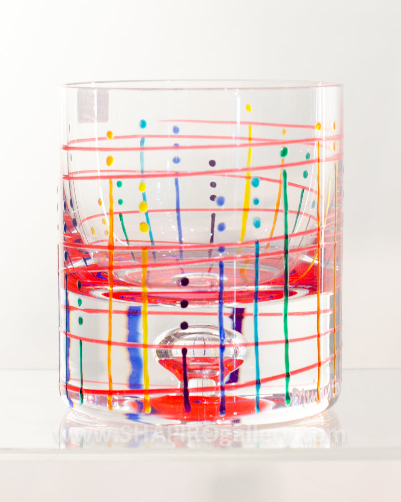 Handpainted Rocks Glass (multiple colors available)