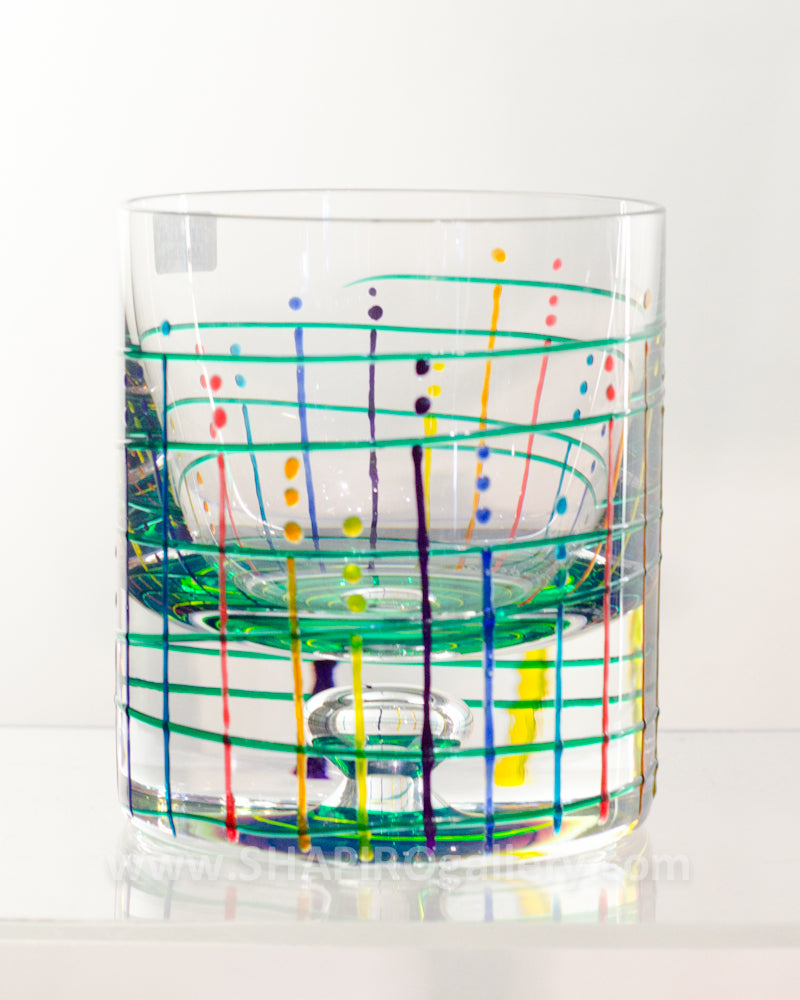 Handpainted Rocks Glass (multiple colors available)