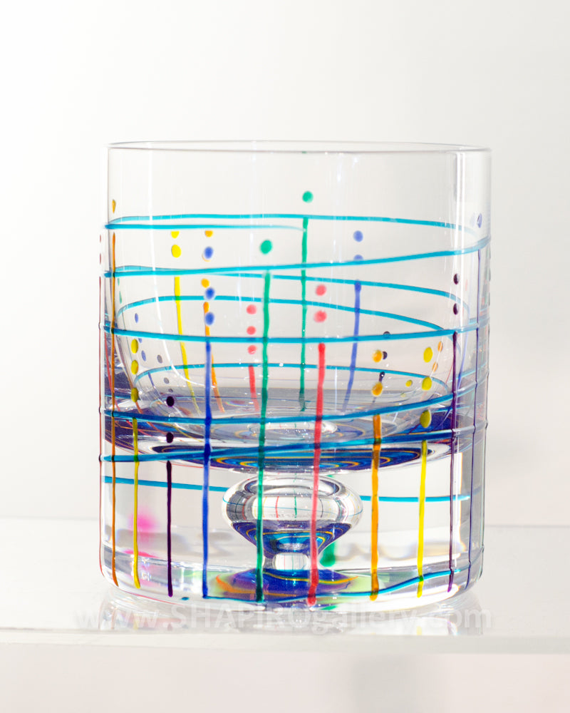 Handpainted Rocks Glass (multiple colors available)