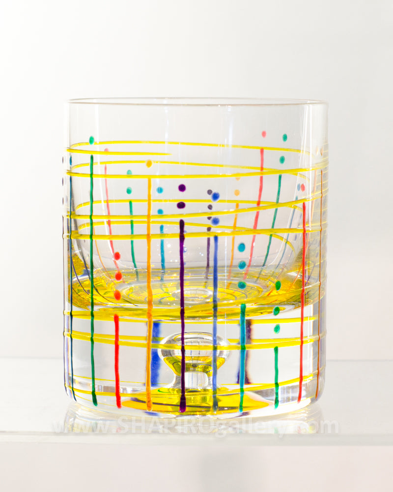 Handpainted Rocks Glass (multiple colors available)