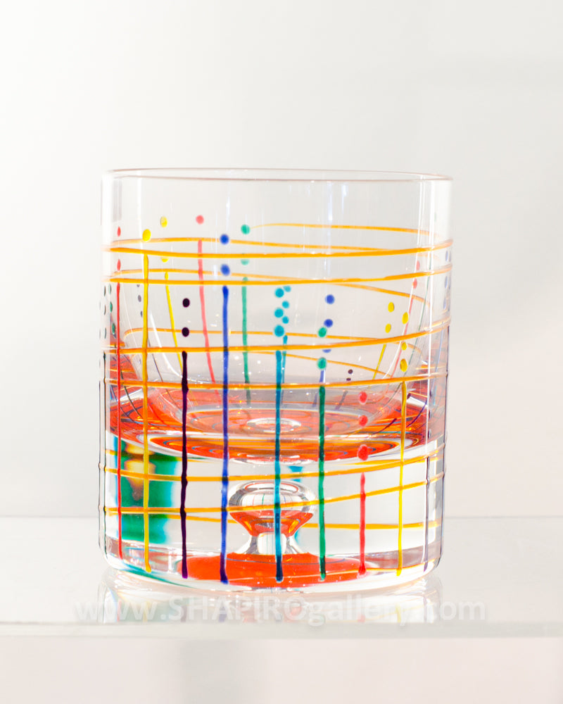 Handpainted Rocks Glass (multiple colors available)