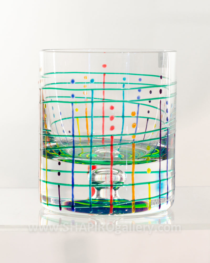 Handpainted Rocks Glass (multiple colors available)