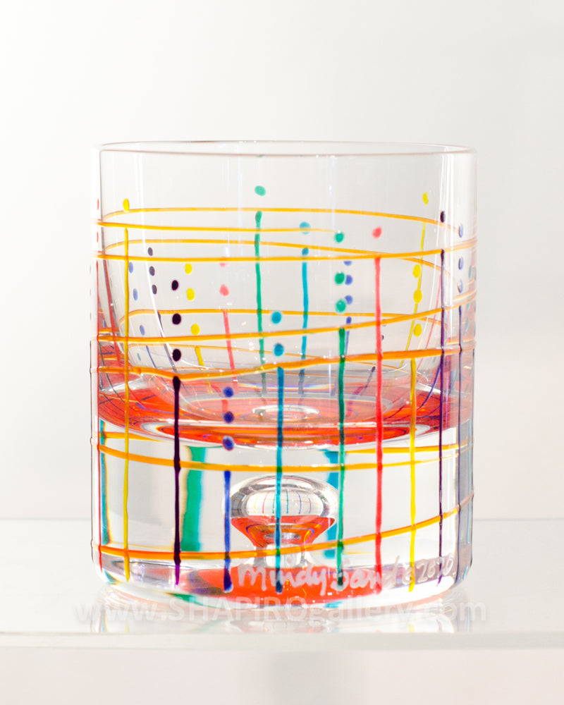 Handpainted Rocks Glass (multiple colors available)