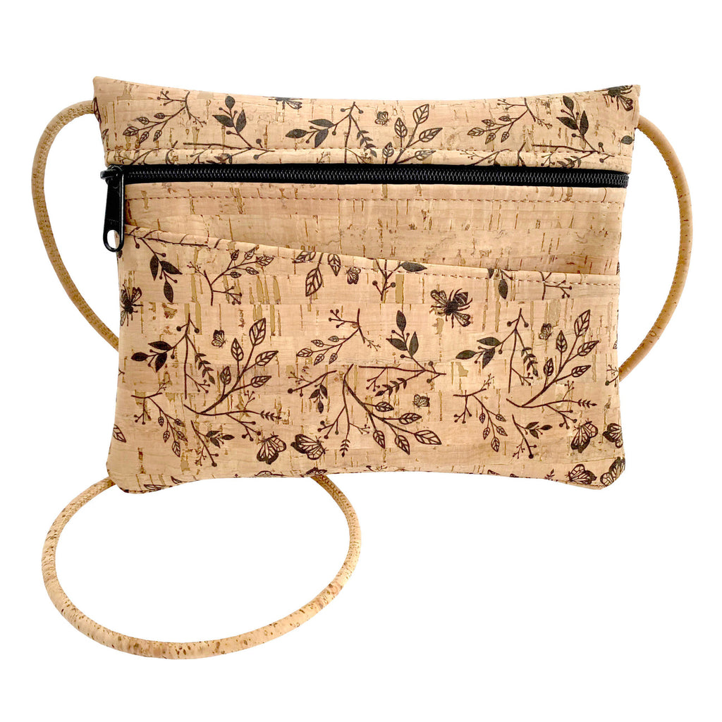 Crossbody Hip Bag Floral Black