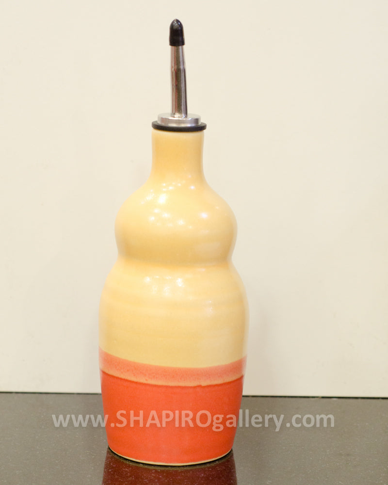 Yellow Orange Oil Cruet