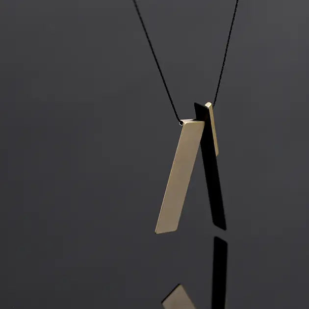 Tercet Necklace - Black and Gold