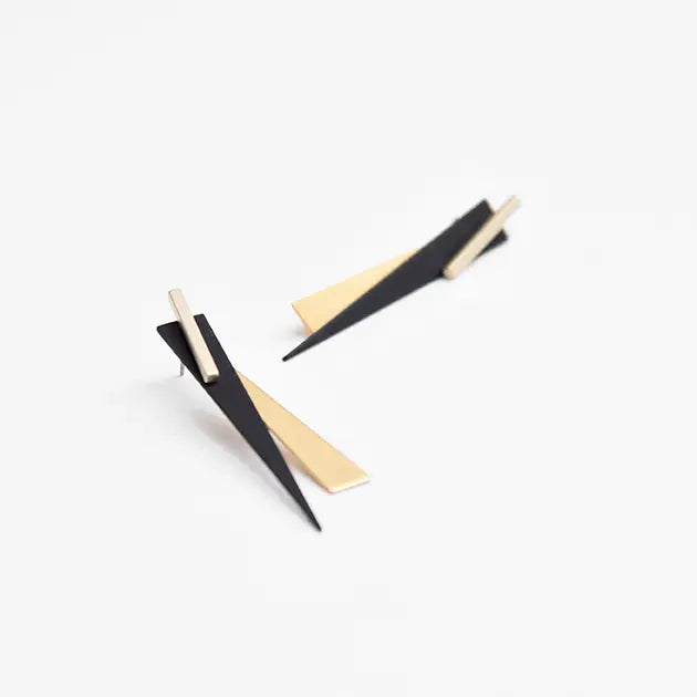 Trio Double Ear Jackets - Black and Gold