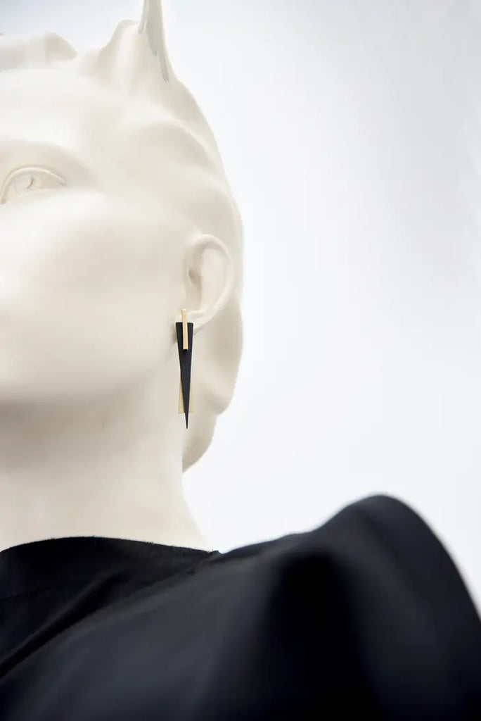 Trio Double Ear Jackets - Black and Gold