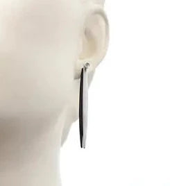 Twins Ear Jackets - Silver and Black