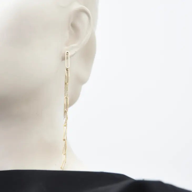 Ad Lib Jacket Earrings - Black and Gold – SHAPIRO'S Gallery