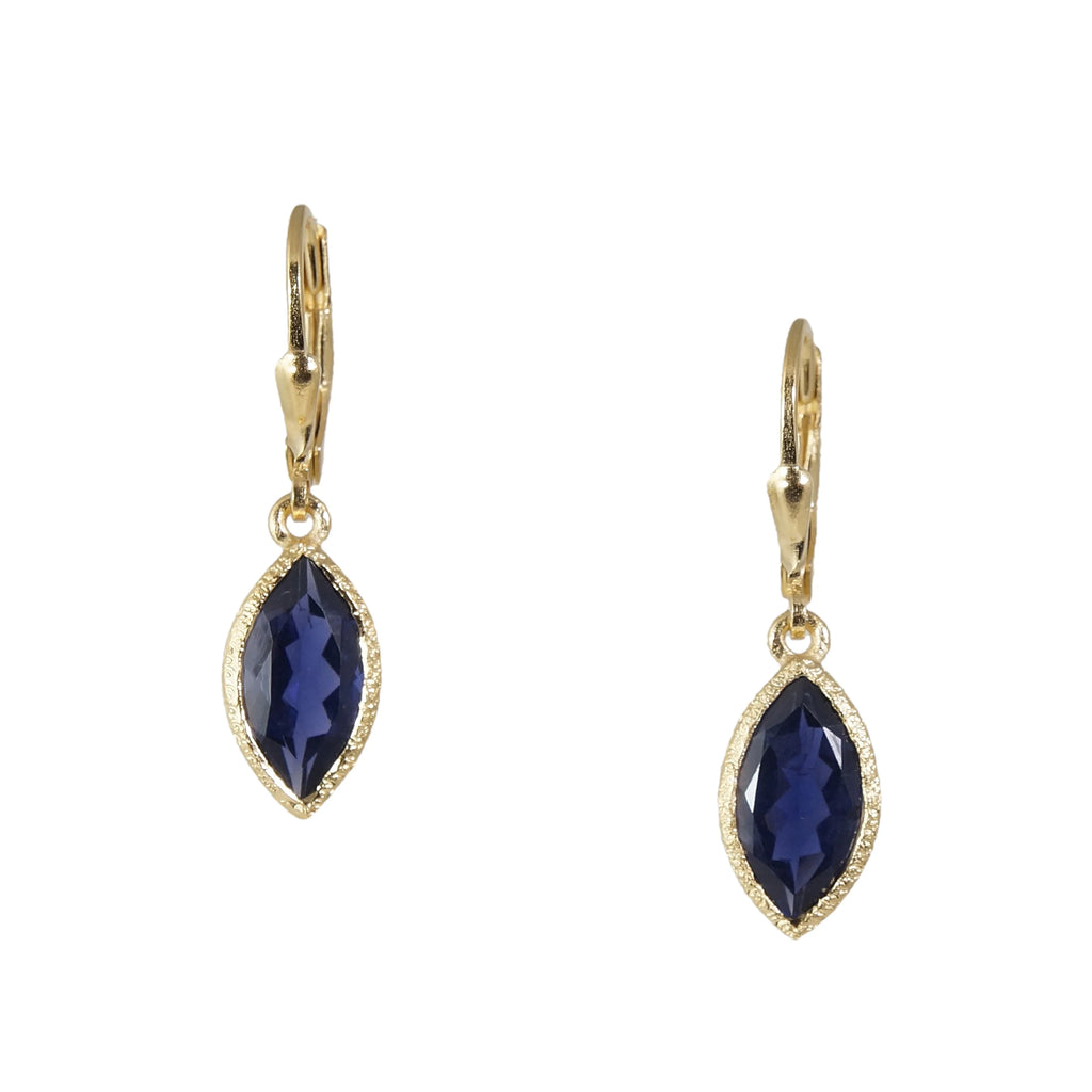 Marquise Earrings in Iolite