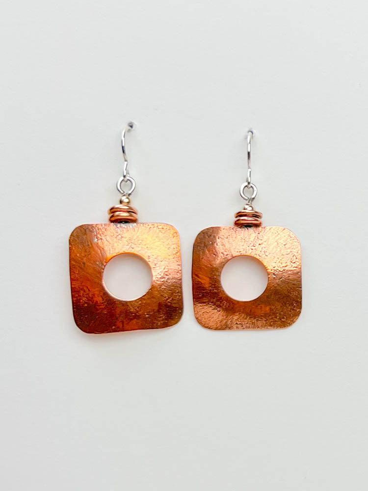 Geometric Clarity earrings