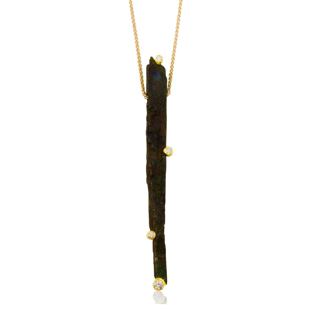 Manzanita Diamond Stick Pendant