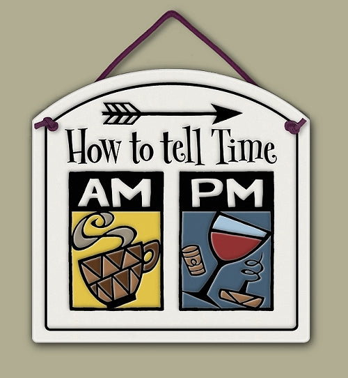 How to Tell Time Wall Tile