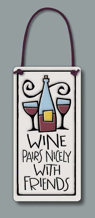 Wine pairs nicely with Friends