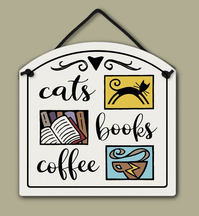 Cats, Books, Coffee