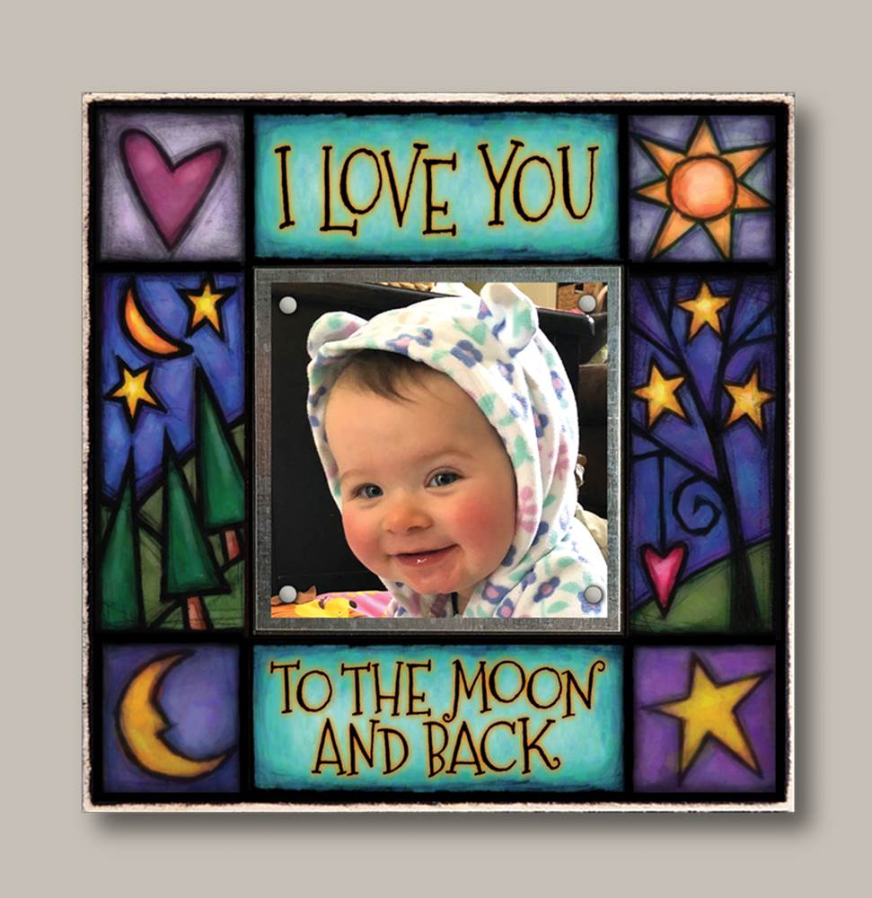 I love you to the moon and back Frame